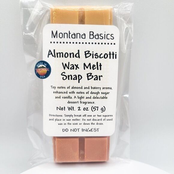 Hand Crafted Other - Almond Biscotti - Wax Melt Snap Bar
